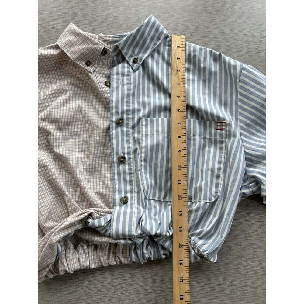 BDG Urban Outfitters Timmy Twist Cropped Shirt Button Front Multicolor S-P - Picture 6 of 6